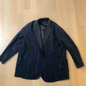 H&M Studio blue embellished blazer